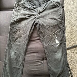 Carhartt Black Cargo Pants Durable Cotton Blend 33x32